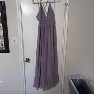 Lavender Chiffon Bridemaids Dress